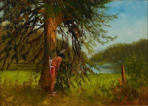 Indian Hunter, 1850, Albert Bierstadt