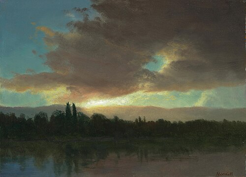 Evening Sky, , Albert Bierstadt