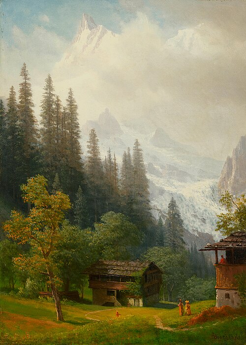 Alpine Scene, 1850, Albert Bierstadt