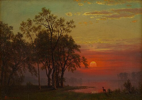 Evening Glow, , Albert Bierstadt