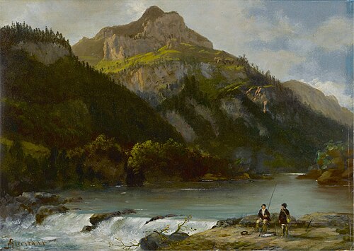 Mountain Landscape, , Albert Bierstadt