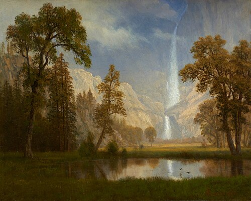 Yosemite Falls, 1863, Albert Bierstadt
