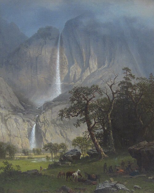 Cho-looke, the Yosemite Fall, 1864, Albert Bierstadt