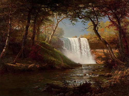 Minnehaha Falls, 1850, Albert Bierstadt