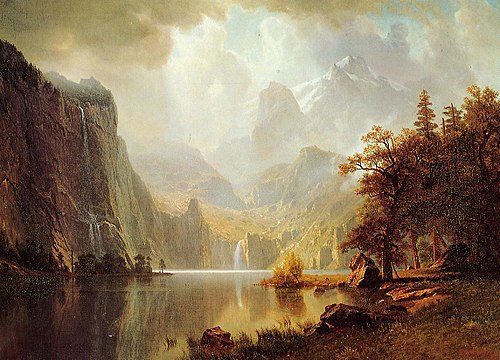 In the Mountains, 1850, Albert Bierstadt