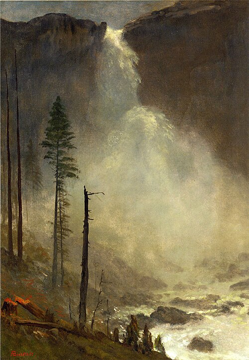 Nevada Falls, 1873, Albert Bierstadt