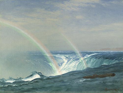 Home of the Rainbow, Horseshoe Falls, Niagara, 1850, Albert Bierstadt