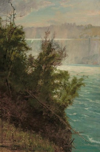 Niagara Falls from the American Side, 1877, Albert Bierstadt