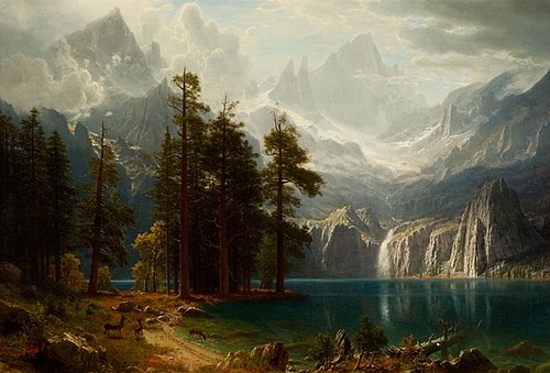 Sierra Nevada, 1850, Albert Bierstadt