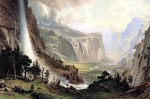 The Domes of the Yosemite, 1867, Albert Bierstadt
