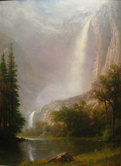 Yosemite Falls, 1865, Albert Bierstadt