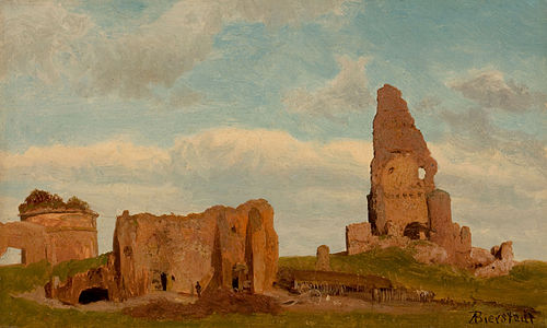 Ruines, campagne romaine, 1867, Albert Bierstadt