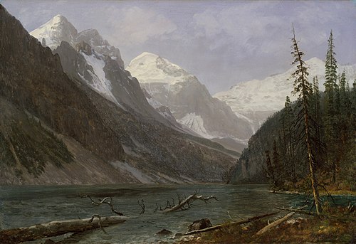 Canadian Rockies (Lake Louise), 1850, Albert Bierstadt