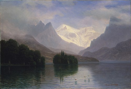 Mountain Scene, 1880, Albert Bierstadt