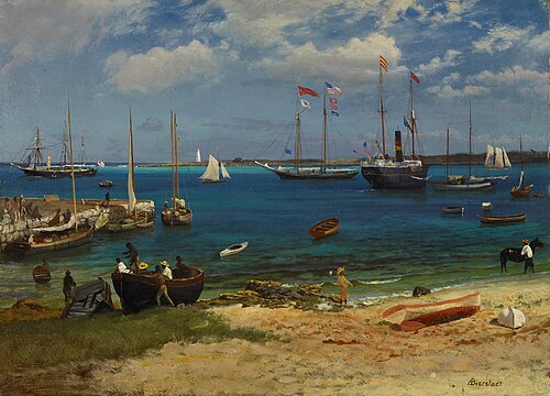 Nassau Harbor, 1877, Albert Bierstadt