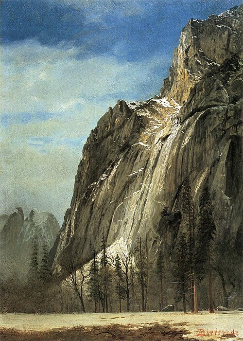 Cathedral Rocks, a Yosemite View, 1872, Albert Bierstadt