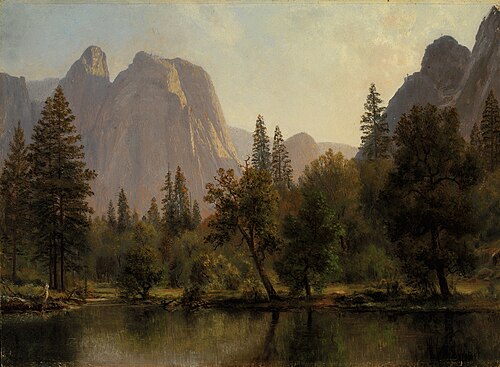 Cathedral Rocks, Yosemite Valley, 1872, Albert Bierstadt