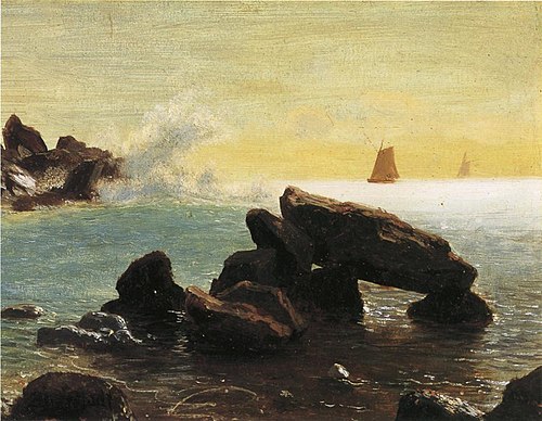 Farallon Islands, 1850, Albert Bierstadt