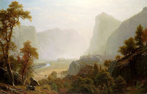 The Hetch-Hetchy Valley, California, 1877, Albert Bierstadt