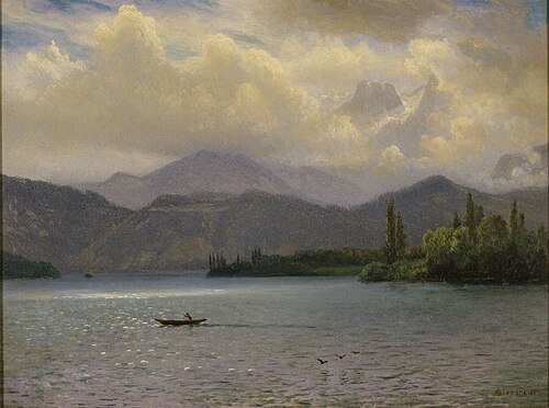 Lake Tahoe, 1850, Albert Bierstadt