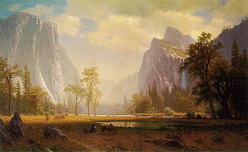 Looking up Yosemite Valley, 1865, Albert Bierstadt