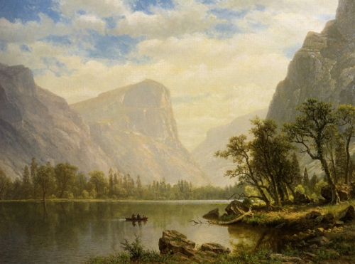 Mirror Lake, Yosemite Valley, 1864, Albert Bierstadt