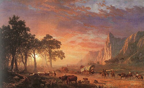 Oregon Trail, 1869, Albert Bierstadt