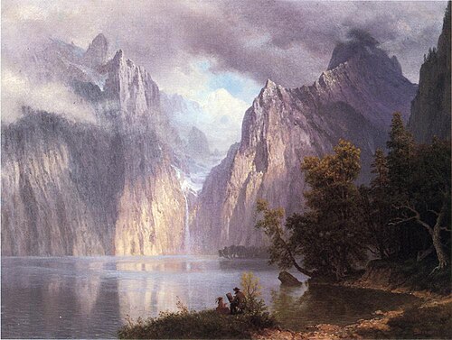 Scene in the Sierra Nevada, 1861, Albert Bierstadt