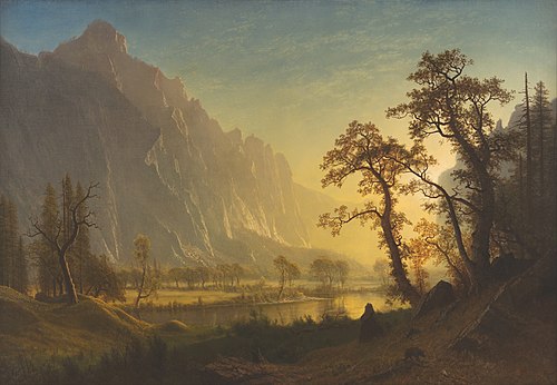 Sunrise, Yosemite Valley, 1870, Albert Bierstadt