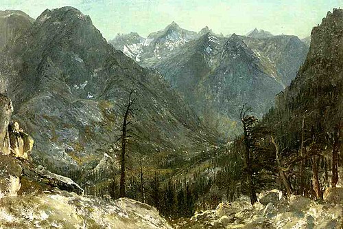 The Sierra Nevadas, 1850, Albert Bierstadt