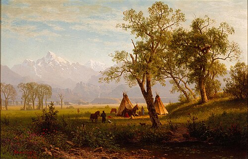 Wind River Mountains, Nebraska Territory, 1862, Albert Bierstadt