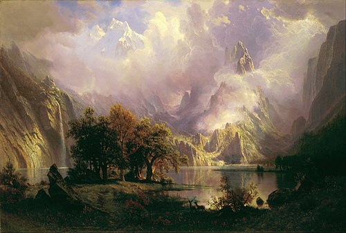 Paysage des montagnes Rocheuses, 1870, Albert Bierstadt
