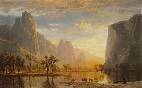 Valley of the Yosemite, 1864, Albert Bierstadt
