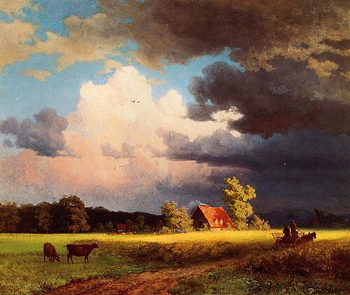 Bavarian Landscape, 1850, Albert Bierstadt