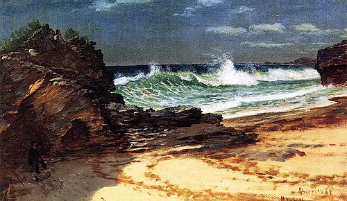 Beach at Nassau, 1850, Albert Bierstadt