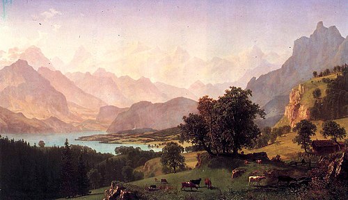 Bernese Alps, 1859, Albert Bierstadt