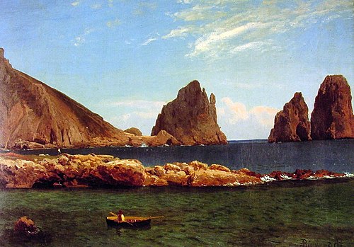 Capri, 1850, Albert Bierstadt