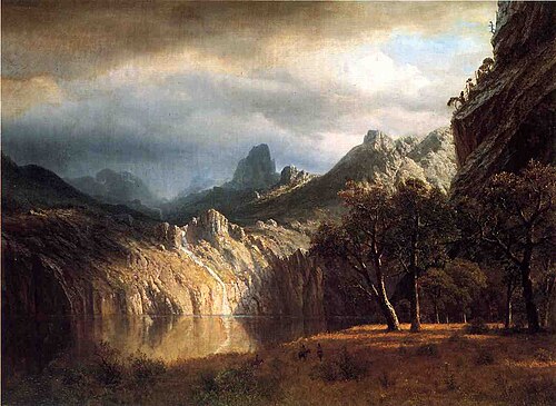 In Western Mountains, 1850, Albert Bierstadt