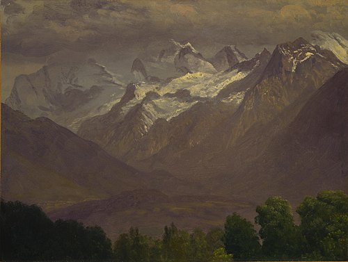 In the High Mountains, 1850, Albert Bierstadt