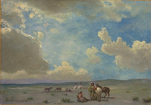 Indian Encampment, 1850, Albert Bierstadt