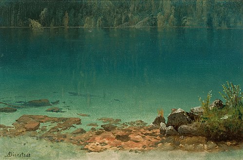 Lake Scene, 1850, Albert Bierstadt