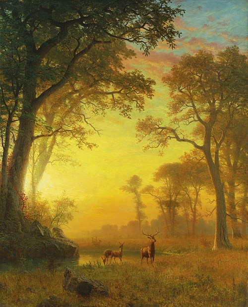 Light in the Forest, 1850, Albert Bierstadt