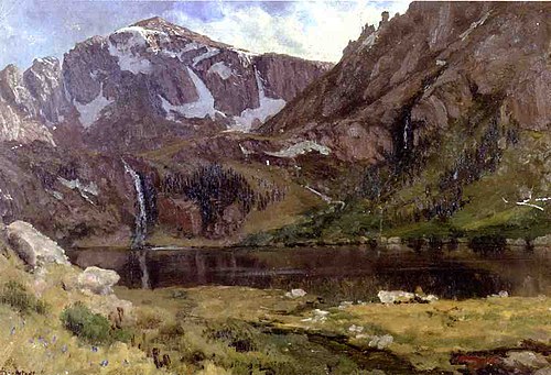 Mountain Lake, 1863, Albert Bierstadt