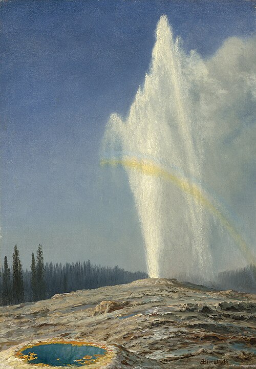 Old Faithful, 1850, Albert Bierstadt