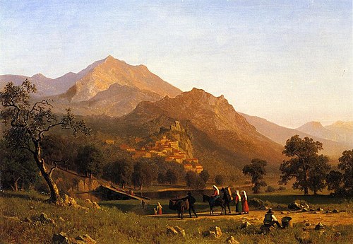Rocca de Secca, 1858, Albert Bierstadt