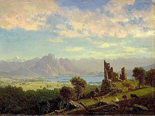 Scene in the Tyrol, 1854, Albert Bierstadt