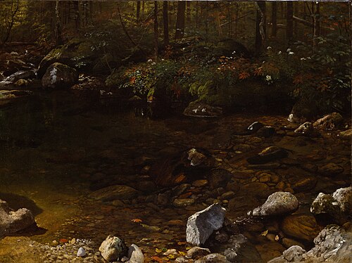 Shady Pool, White Mountains, New Hampshire, 1869, Albert Bierstadt