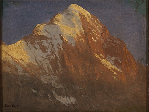 Spur of the Edge at Sunset, Grindelwald, 1868, Albert Bierstadt
