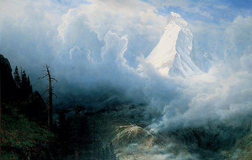 Storm on the Matterhorn, 1886, Albert Bierstadt