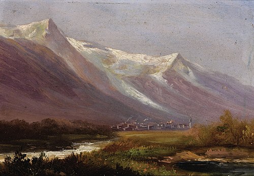 Study of Mountains, , Albert Bierstadt